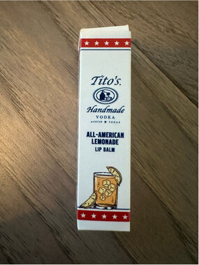 NWT Tito's Handmade Vodka All-American Lemonade Lip Balm